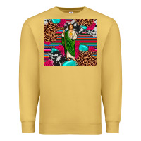 Antique Gold san judas leopard cowhide tumbler Premium Sweatshirt - JahusDesignShop