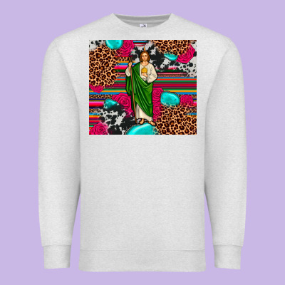 San Judas Leopard Cowhide Tumbler Premium Sweatshirt Designed By Jahusdesignshop