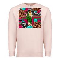 Pale Pink san judas leopard cowhide tumbler Premium Sweatshirt - JahusDesignShop