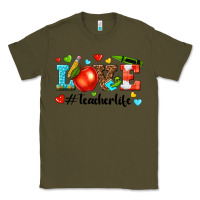 Army Green love teacher life Classic Tee - texasbilliewilder