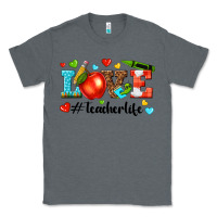 Charcoal Heather love teacher life Classic Tee - texasbilliewilder