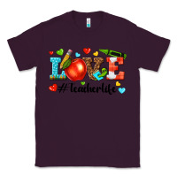 Plum love teacher life Classic Tee - texasbilliewilder