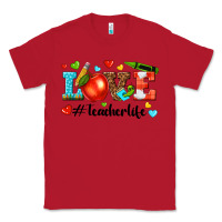 Red love teacher life Classic Tee - texasbilliewilder