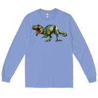 Colony Blue t rex dinosaur Long Sleeve Tee - RanaPortraitStore