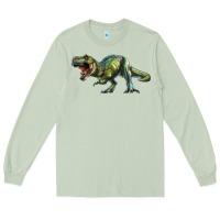 Matcha t rex dinosaur Long Sleeve Tee - RanaPortraitStore
