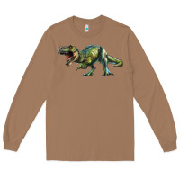 Toasted Coconut t rex dinosaur Long Sleeve Tee - RanaPortraitStore