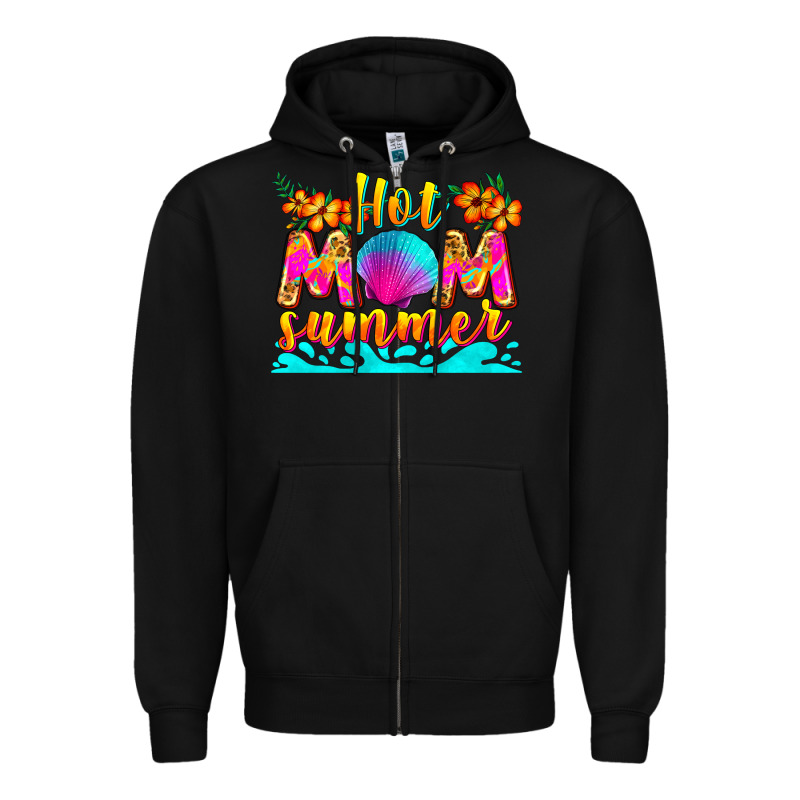 Hot Mom Summer Zipper Hoodie by Zillion Design Studio | Teevron
