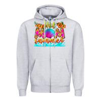 Heather Grey hot mom summer Zipper Hoodie - Zillion Design Studio