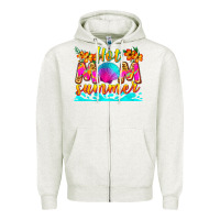 Oatmeal Heather hot mom summer Zipper Hoodie - Zillion Design Studio