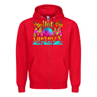 Red hot mom summer Zipper Hoodie - Zillion Design Studio