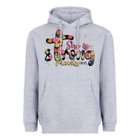 Heather Grey she is strong proverbs 31 25 Heavyweight Hoodie - JahusDesignShop