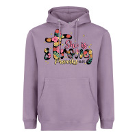 Lavender she is strong proverbs 31 25 Heavyweight Hoodie - JahusDesignShop
