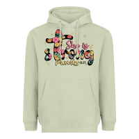 Matcha she is strong proverbs 31 25 Heavyweight Hoodie - JahusDesignShop