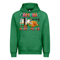 Emerald camping is my happy place Urban Hoodie - MaliasSmallBusiness