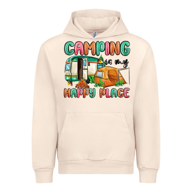 Camping Is My Happy Place Urban Hoodie by MaliasSmallBusiness | Teevron