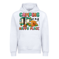 White camping is my happy place Urban Hoodie - MaliasSmallBusiness