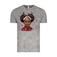 Cloud Rock christmas african girl Vintage Tee - BarkalooDesign
