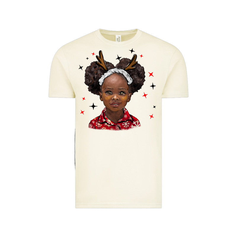 Christmas African Girl Vintage Tee by BarkalooDesign | Teevron