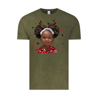 Vintage Olive christmas african girl Vintage Tee - BarkalooDesign