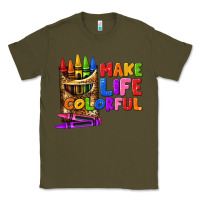 Army Green make life colorful Classic Tee - texasbilliewilder