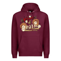 Burgundy mama of both Premium Hoodie - MaliasSmallBusiness