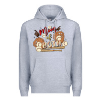 Heather Grey mama of both Premium Hoodie - MaliasSmallBusiness