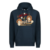 Navy mama of both Premium Hoodie - MaliasSmallBusiness