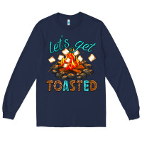 Navy lets get toasted Long Sleeve Tee - texasbilliewilder