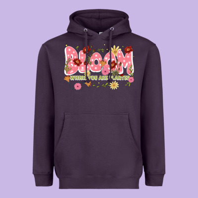 Bloom Where You Are Planted Heavyweight Hoodie Designed By Jahusdesignshop