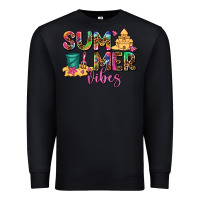 Black summer vibes Premium Sweatshirt - AdoDesignShop