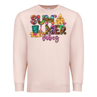 Pale Pink summer vibes Premium Sweatshirt - AdoDesignShop