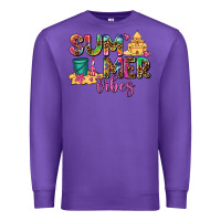 Purple summer vibes Premium Sweatshirt - AdoDesignShop