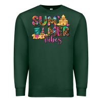 Sports Green summer vibes Premium Sweatshirt - AdoDesignShop