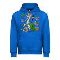 Cobalt mardi gras pelican Urban Hoodie - MaliasSmallBusiness