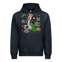 Navy mardi gras pelican Urban Hoodie - MaliasSmallBusiness