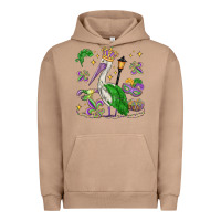 Pigment Burro mardi gras pelican Urban Hoodie - MaliasSmallBusiness