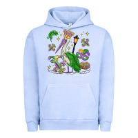 Pigment Grape Ice mardi gras pelican Urban Hoodie - MaliasSmallBusiness