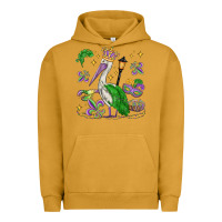 Pigment Peanut Butter mardi gras pelican Urban Hoodie - MaliasSmallBusiness
