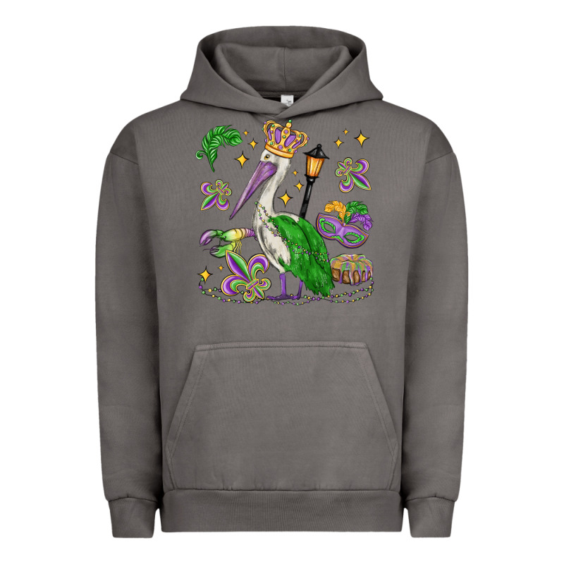Mardi Gras Pelican Urban Hoodie by MaliasSmallBusiness | Teevron