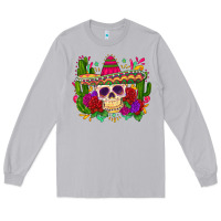 Moon Dust mexican skull Long Sleeve Tee - Zillion Design Studio