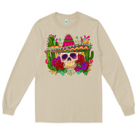 Mushroom mexican skull Long Sleeve Tee - Zillion Design Studio