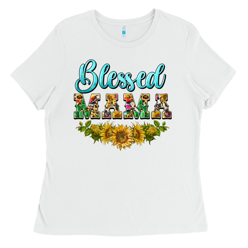 Blessed Mama Ladies Tee by BarkalooDesign | Teevron