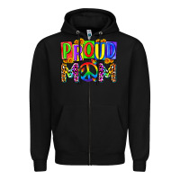 Black proud mom lgbt Zipper Hoodie - Zillion Design Studio