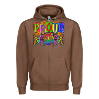 Chestnut proud mom lgbt Zipper Hoodie - Zillion Design Studio