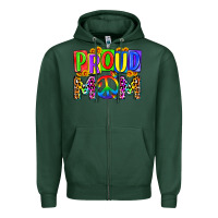 Sports Green proud mom lgbt Zipper Hoodie - Zillion Design Studio