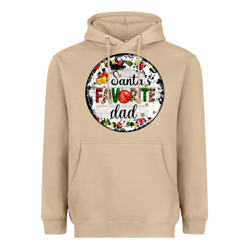 Christmas  Santas Favourite Heavyweight Hoodie by AdoDesignShop | Teevron