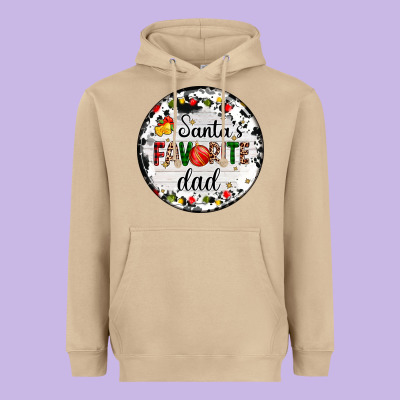Christmas  Santas Favourite Heavyweight Hoodie Designed By Adodesignshop