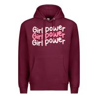 Burgundy girl power Premium Hoodie - MaliasSmallBusiness