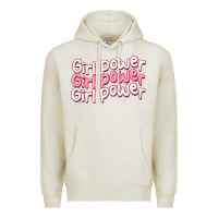 Oatmeal Heather girl power Premium Hoodie - MaliasSmallBusiness