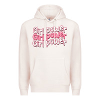 Pale Pink girl power Premium Hoodie - MaliasSmallBusiness